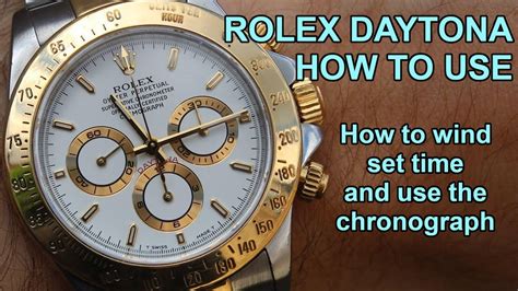 rolex daytona features|rolex daytona how to use.